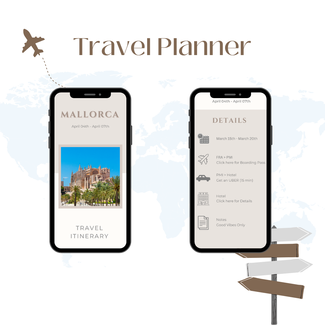 Reise Planner mobile Vorlage – Bild 2
