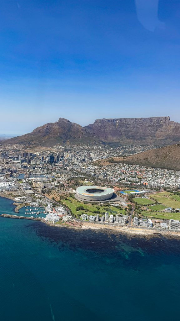 Blick über Kapstadt von oben